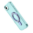 Puzdro iPhone 16e, Glittery Magnetic Kickstand, modré