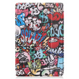 Puzdro pre Samsung Galaxy Tab S10 Lite / S10 FE / S9 FE, s chlopňou, graffiti