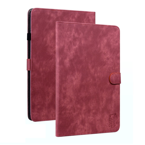 Obal na mobil pre Lenovo Tab M9, Wallet Pen Slot, červené