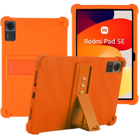 Silikón puzdro pre Xiaomi Redmi Pad SE 11", Impact, pancierovaný, oranžové