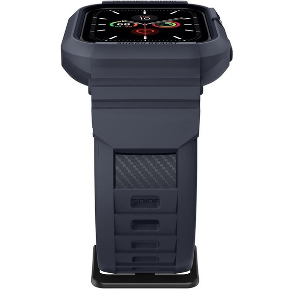 Pásik s puzdrom Spigen pre Apple Watch 4/5/6/7/8/9/SE 44/45 mm, Rugged Armor Pro charcoal grey