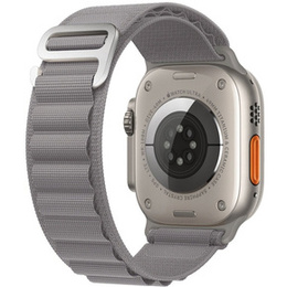 Nylonový remienok pre Apple Watch 1/2/3/4/5/6/7/8/SE/ULTRA 42/44/45/49 mm, sivý