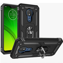 Pancierované obal na mobil pre Motorola Moto G7 Power, Nox Case Ring, čierne