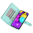 Klapkové puzdro pre iPhone 16 Plus, Wallet Zipper Pocket, zelený
