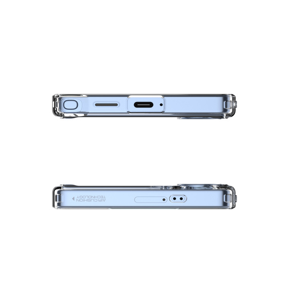 Puzdro Spigen pre Samsung Galaxy S25 Ultra, Ultra Hybrid, priehľadné + tvrdené sklo 9H