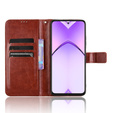 Klapkové puzdro pre Oppo A80, Crazy Horse Wallet, hnedé