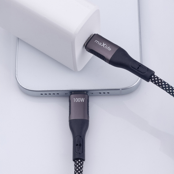 Magnetický kábel USB-C na USB-C, 100 W, 1,0 m, pre zariadenia s USB-C