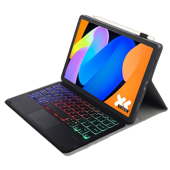 Bluetooth puzdro s podsvietenou klávesnicou pre Lenovo Idea Tab 11" / Tab K11 11" (2 gen.), čierne