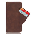 Klapkové puzdro pre Realme 14 5G / Realme 14T 5G, Card Slot, hnedé