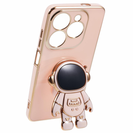 Obal na mobil pre Infinix Hot 40i, Astronaut, ružové