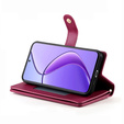 Klapkové puzdro pre Realme 14 Pro+ 5G, Wallet Zipper Pocket, červené