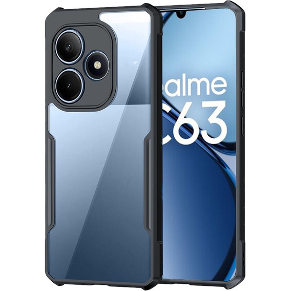 Obal na mobil pre Realme C63, AntiDrop Hybrid, čierne