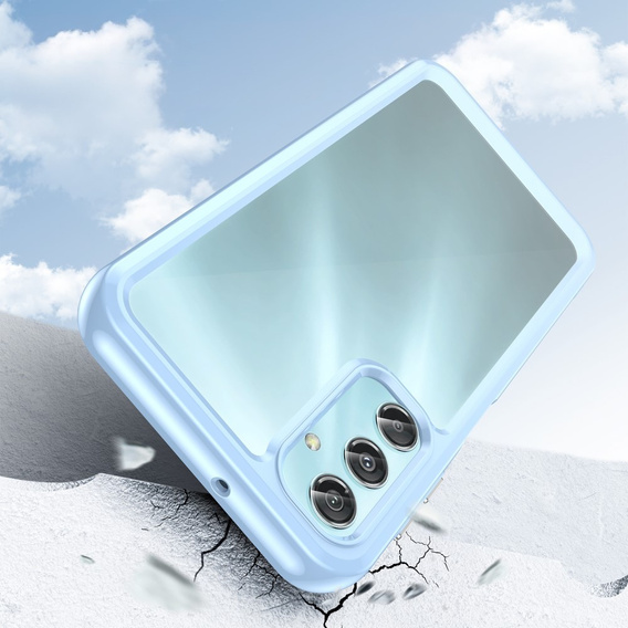 Obal na mobil pre Samsung Galaxy A25 5G, Fusion Hybrid, transparentné / modré + 9H sklo