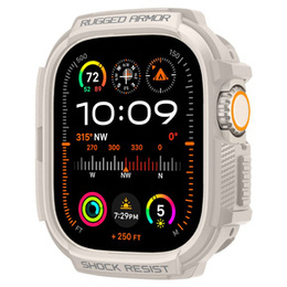 Pasek z etui Spigen do Apple Watch Ultra 49mm, Rugged Armor Pro, Czarny