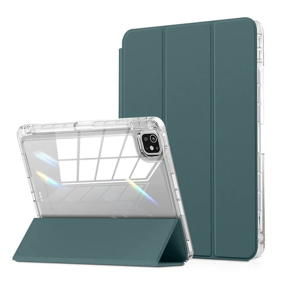 Puzdro pre Apple iPad Pro 13" 7 gen. 2024 (A2925, Smartcase Hybrid, so slotom na stylus, zelený