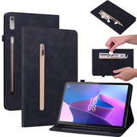 Obal na mobil pre Lenovo Tab P11 Pro Gen 2, Wallet Pen Slot, čierne