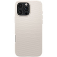 Puzdro Spigen pre iPhone 16 Pro, Liquid Air, titán + tvrdené sklo 9H