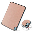 Puzdro pre iPad 10.9 2022 10 Gen, Smartcase s priestorom pre stylus, ružové