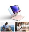 Puzdro s klávesnicou pre Samsung Galaxy Tab S7+ / S7 FE / S9+ / S8+ / S9 FE+ / S10+, Dexnor Magnetic Keyboard Touchpad, ružové
