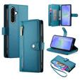 Klapkové puzdro pre Samsung Galaxy A36 5G, Wallet Zipper Pocket, modré