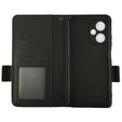 Klapkové puzdro pre Xiaomi Redmi Note 12 5G / POCO X5 5G, Wallet Litchi Magnet, čierne