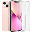 2x tvrdené sklo pre iPhone 13/13 Pro, ERBORD 9H Hard Glass na displeji