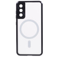 Magnetické puzdro Dual Glass MagSafe pre Samsung Galaxy S21+ Plus, čierne