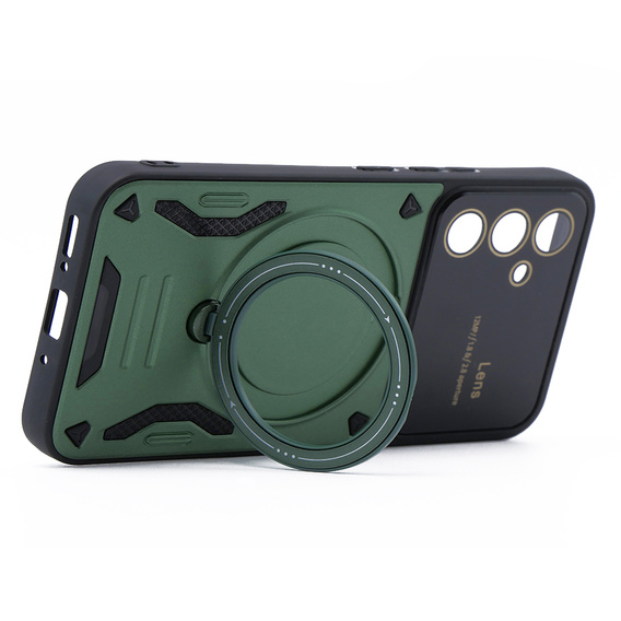 Pancierované puzdro pre Samsung Galaxy A54 5G, CamShield MagSafe, zelený