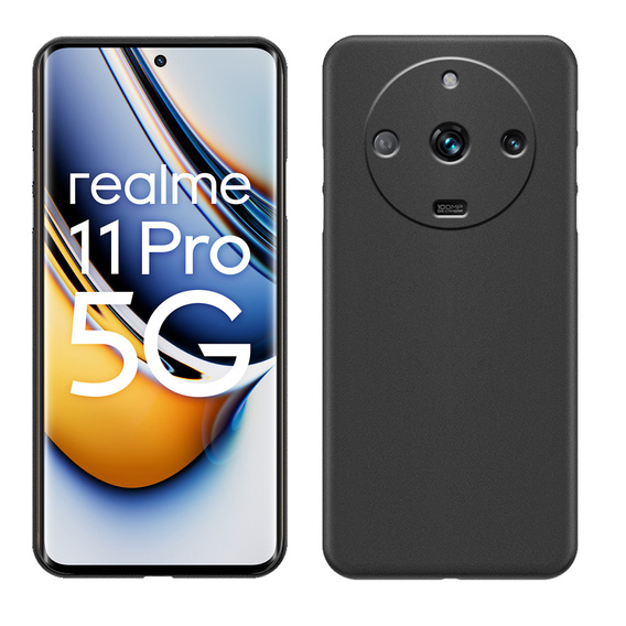 Tenké puzdro pre Realme 11 Pro / 11 Pro +, Slim, čierne