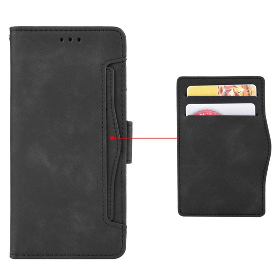 Klapkové puzdro pre Xiaomi Poco F7 Ultra, Card Slot, čierne