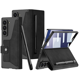 Peňaženkové puzdro s chlopňou čierne pre Samsung Galaxy Z Fold 7 5G