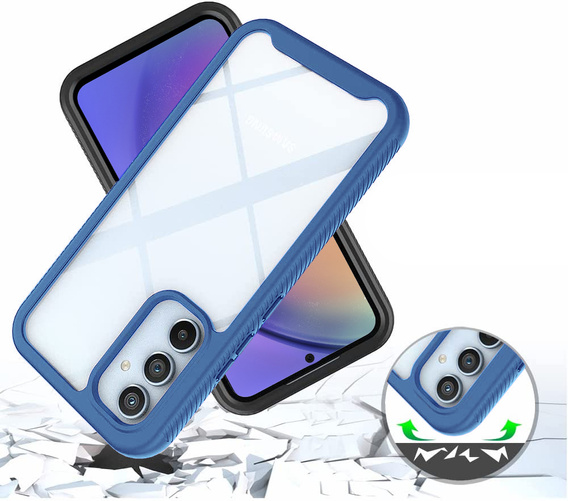 Puzdro pre Samsung Galaxy A54 5G, Shockproof, s fóliou, modré