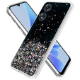 Obal na mobil pre Oppo A17, Glittery, čierne