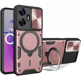 Pancierované puzdro pre Realme C55, CamShield Slide, ružové rose gold