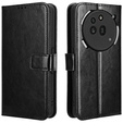 Klapkové puzdro pre Nothing Phone 3A Pro, Crazy Horse Wallet, čierne