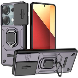 Puzdro pre Xiaomi Redmi Note 13 Pro 4G / Xiaomi Redmi Note 14S / Xiaomi Poco M6 Pro 4G, KickStand Camera Lens, fialové