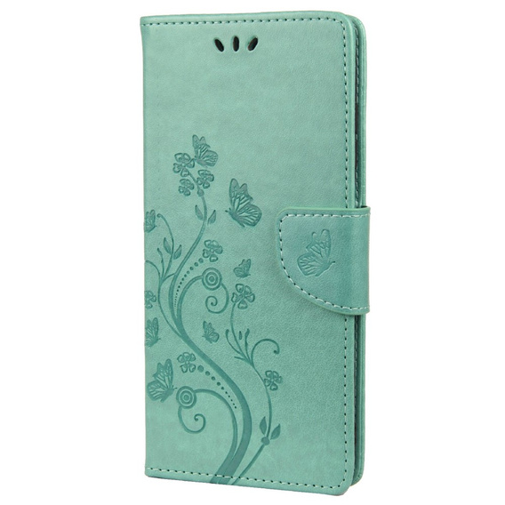 Klapkové puzdro pre Xiaomi Redmi 10, Butterfly, zelený