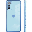 Obal na mobil pre Samsung Galaxy S20 FE, Electro heart, modré