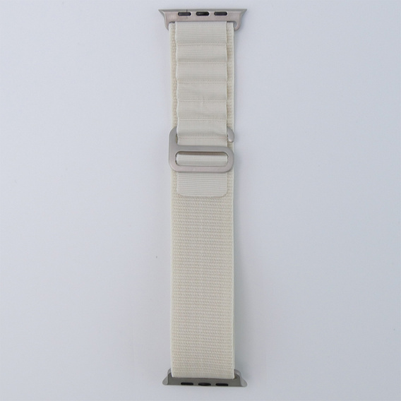 Nylonový remienok pre Apple Watch 1/2/3/4/5/6/7/8/SE/ULTRA 42/44/45/49 mm, béžový