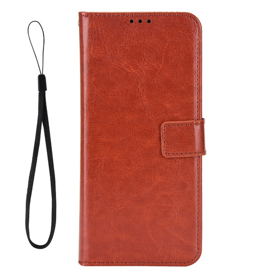 Klapkové puzdro pre Realme 14 5G / Realme 14T 5G, Crazy Horse Wallet, hnedé