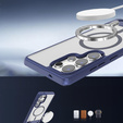 Puzdro pre Samsung Galaxy S25 Ultra, Kickstand Matt Case, pre MagSafe, tmavomodré