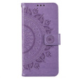 Klapkové puzdro pre Motorola Moto G53 5G, Mandala, fialové