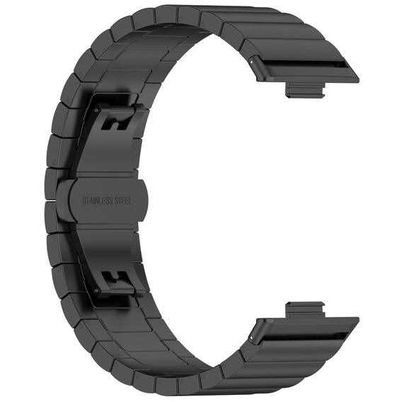 Oceľový náramok pre Huawei Watch Fit 4 / 4 Pro / 3, čierny