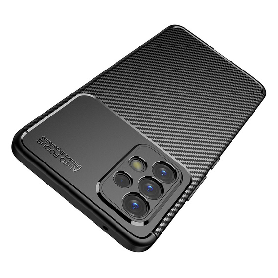 Obal na mobil pre Samsung Galaxy A53 5G, Carbon Gel, čierne