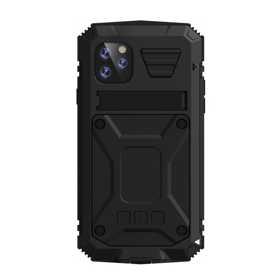 Obrnené puzdro pre iPhone 11 Pro Max, R-JUST, čierne