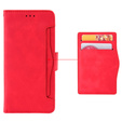 Klapkové puzdro pre Xiaomi Redmi Note 13 Pro 4G / Xiaomi Redmi Note 14S / Xiaomi Poco M6 Pro 4G, Card Slot, červené
