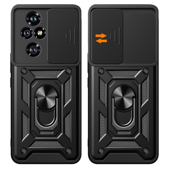 Obal na mobil pre Honor 200 Pro 5G, CamShield Slide, čierne