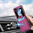 Puzdro pre Samsung Galaxy Z Flip7 FE / Z Flip6, Card Slot Ring Case, fialové