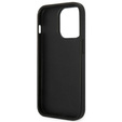 Karl Lagerfeld Obal na mobil pre iPhone 14 Pro Max, Saffiano Karl's Head Patch, čierne