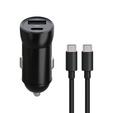 Maxlife PD/QC 20 W nabíjačka do auta s káblom USB-C – USB-C 60 W pre smartfóny, tablety, navigačné zariadenia a iné zariadenia s USB/USB-C